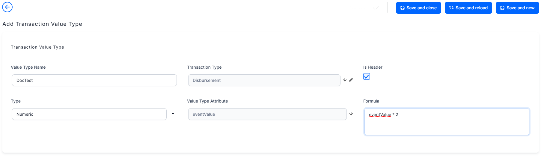 Transaction Type