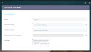 Edit Digital Document Form