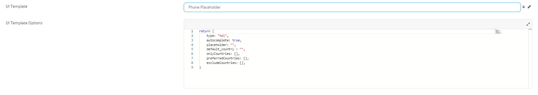 Configuring Field Options