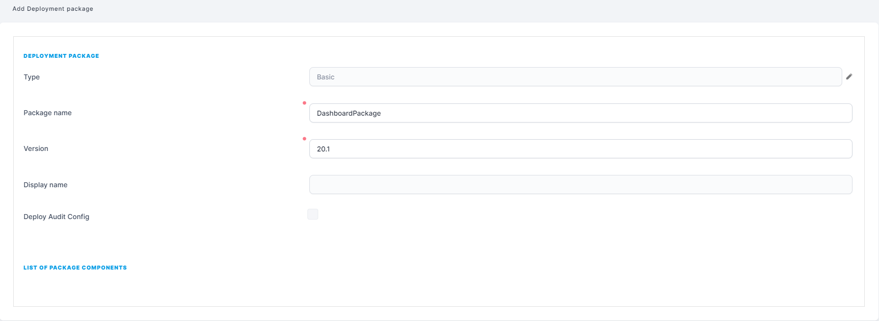 (Deprecated) Exporting a Deployment Package