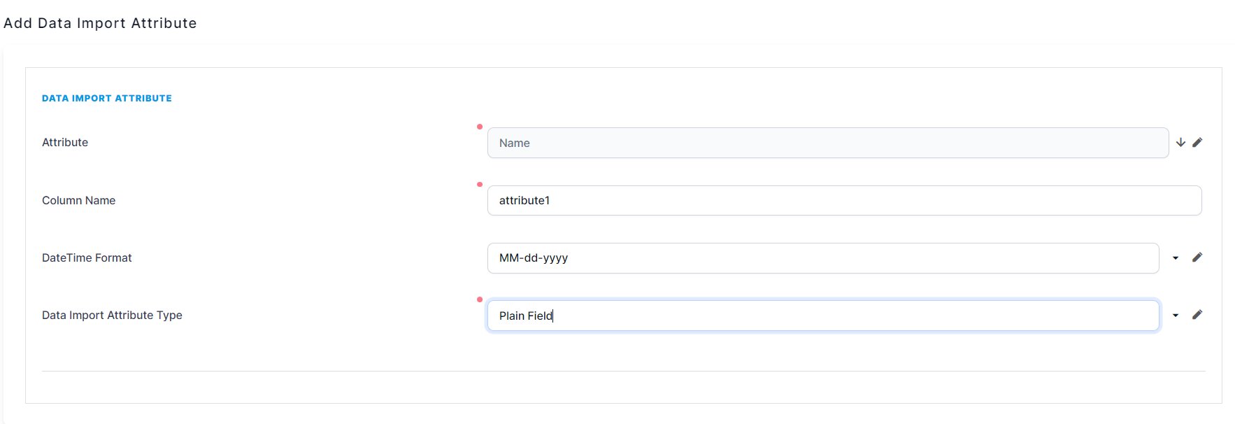 Import Data Form Data Import Templates