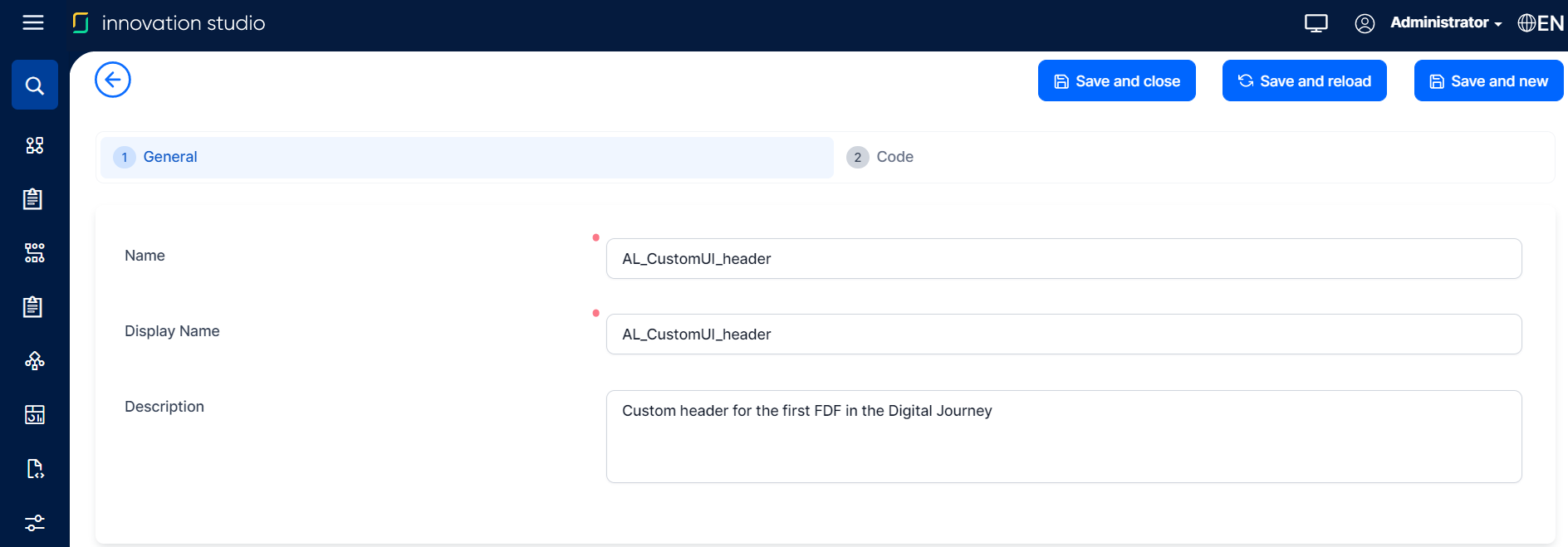 Custom UI