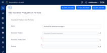 Add Insurance Product Item Formula