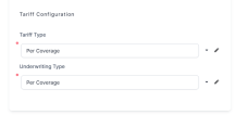 Tariff Configuration