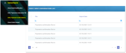 Direct Debit Confirmations Section