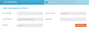 UK Direct Debit Mandate Form