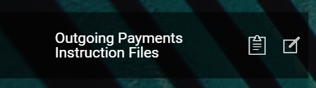 Outgoing Payments Instruction Files Menu Item