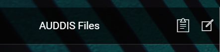 AUDDIS Files Menu Item